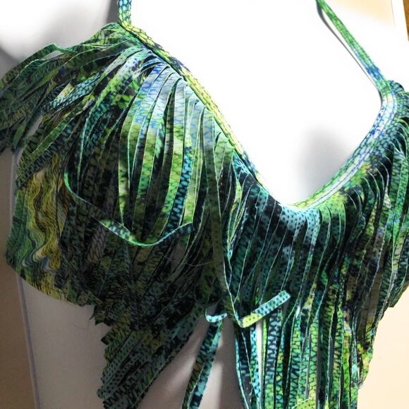L*Space Audrey Fringe Print Bikini Top - Picture 5 of 8